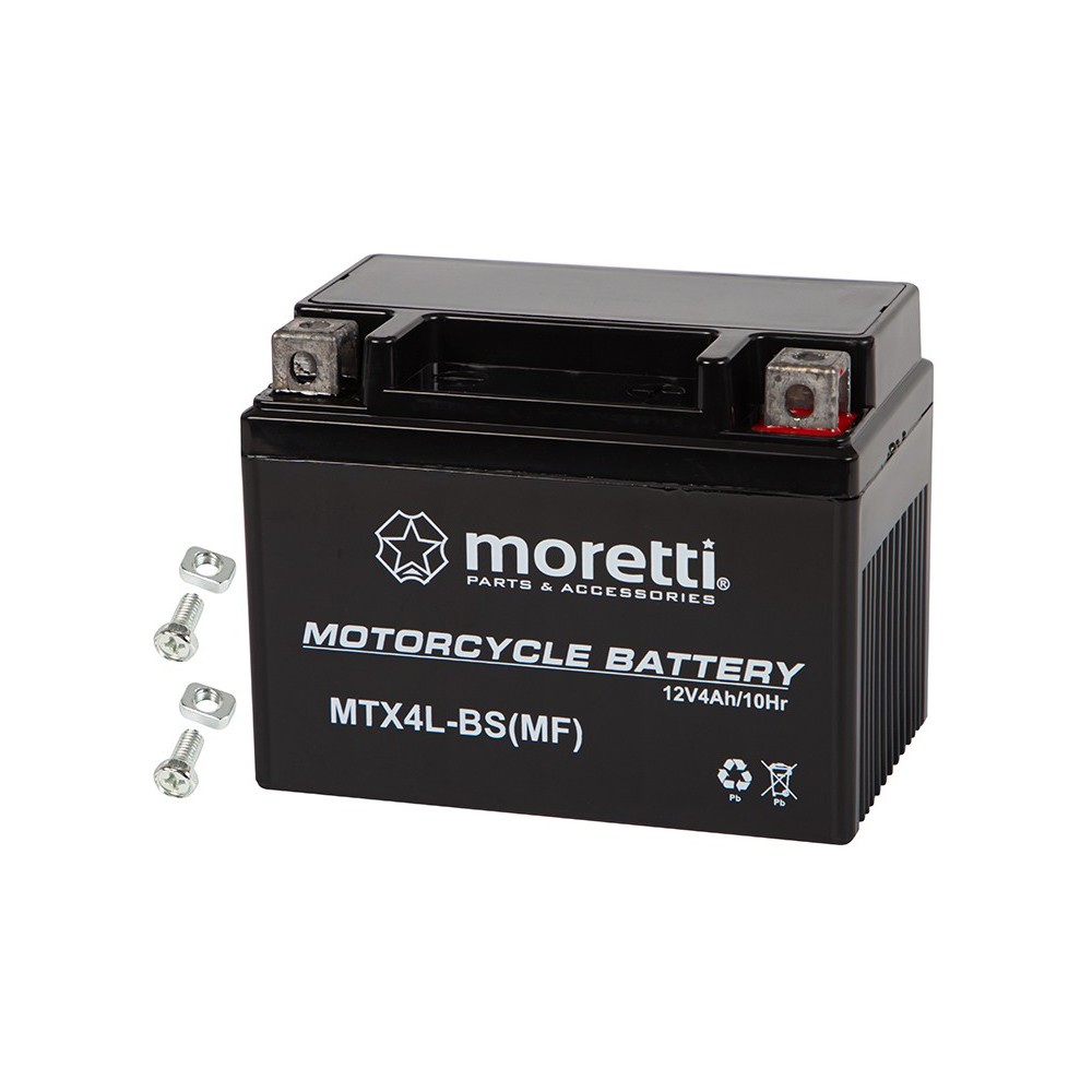 Akumulator motocyklowy 12V 4Ah MTX4L-BS MORETTI