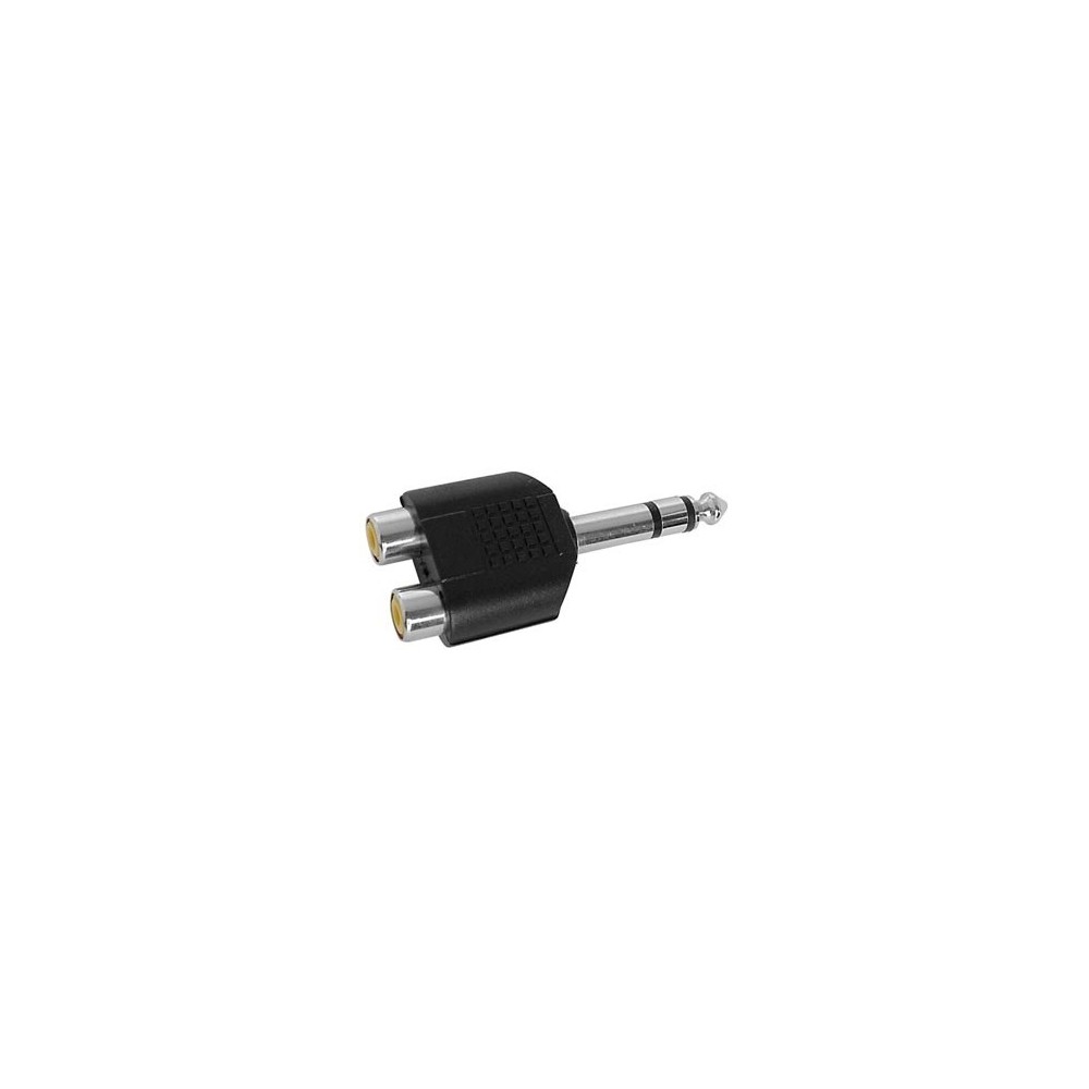 Rozgałęźnik wtyk 6,3 Stereo 2x Gniazdo RCA 1 sztuka