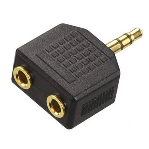 Rozgałęźnik Wtyk 3,5 Stereo 2x Gniazdo 3,5 Stereo 1 sztuka