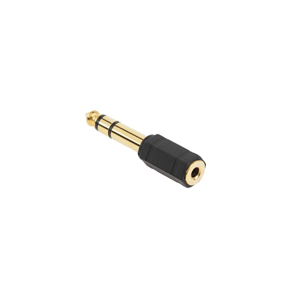Przejście wtyk 6,3 mm Stereo Gniazdo Jack 3,5 mm 1 Sztuka Pozłacane
