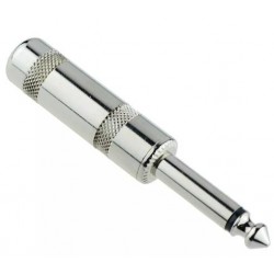 Wtyk Jack 6,3 Mono 1/4 Na Kabel Metalowy 1 sztuka