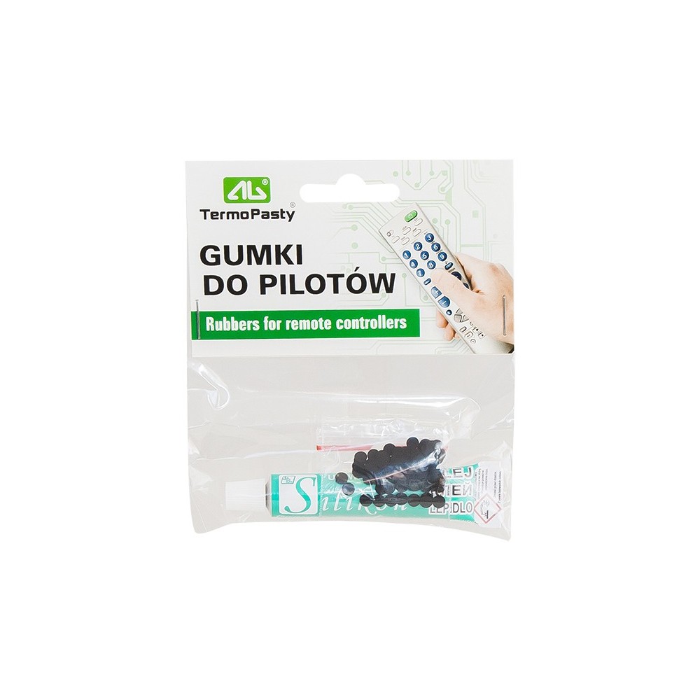 Gumki do pilotów z klejem