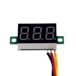WOLTOMIERZ LED MIERNIK DC 0-100V ŻÓŁTY 0.28''