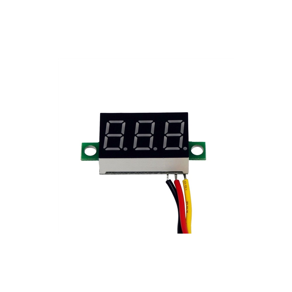 WOLTOMIERZ LED MIERNIK DC 0-100V ŻÓŁTY 0.28''