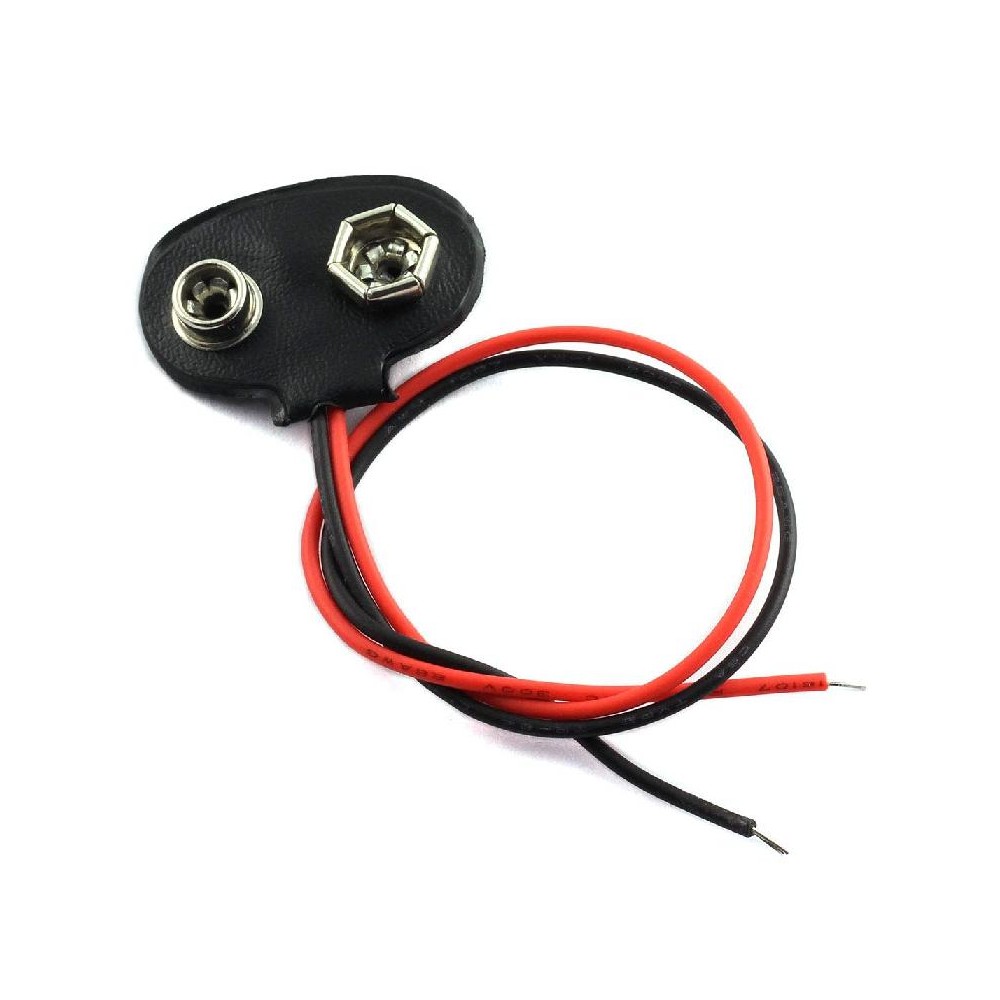Wtyk Adapter Bateria 9V DC przewody 15cm