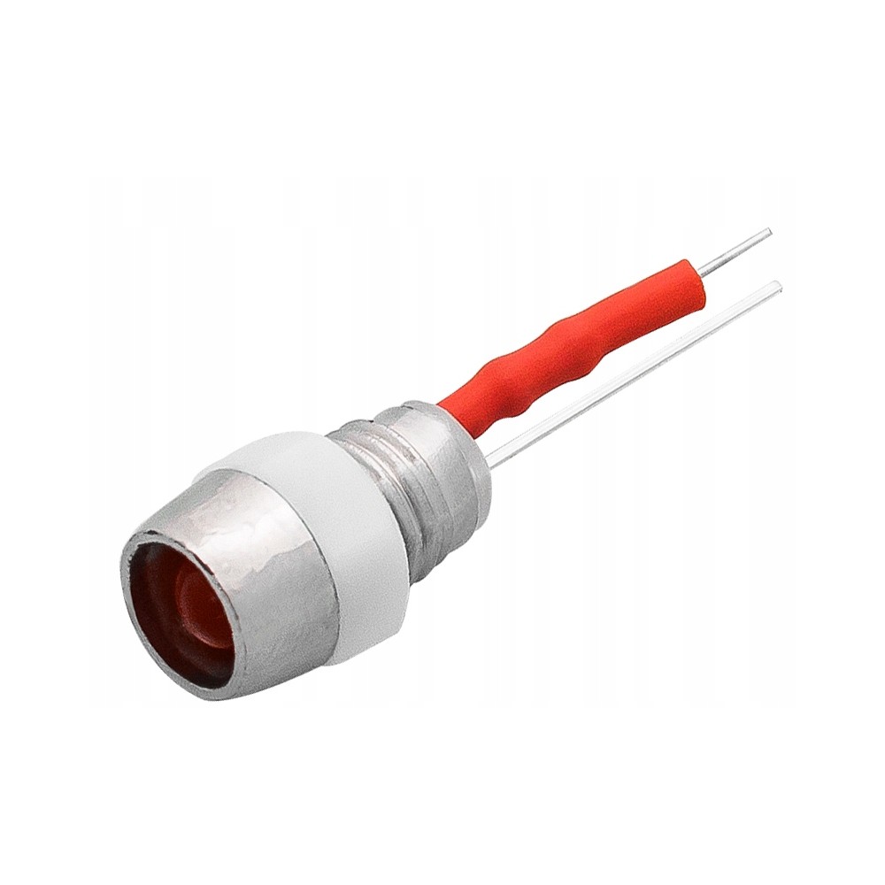 DIODA LED 5mm (12V CZERWONA kontrolka)