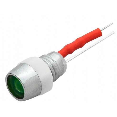 DIODA LED 5mm (12V ZIELONA kontrolka)