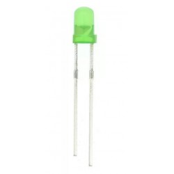 Dioda Led 3mm Zielona 3V 20mA 20szt.