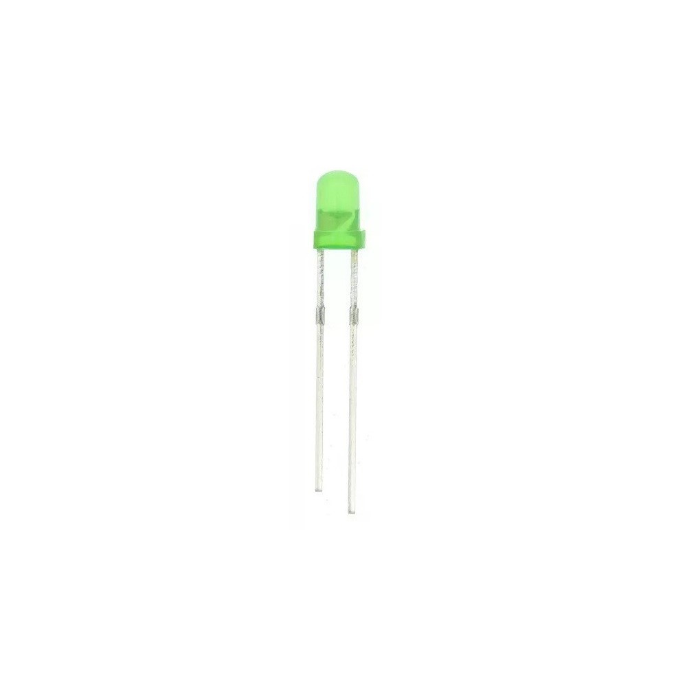Dioda Led 3mm Zielona 3V 20mA 20szt.