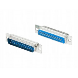 D-SUB DB25(M) WT.na kabel