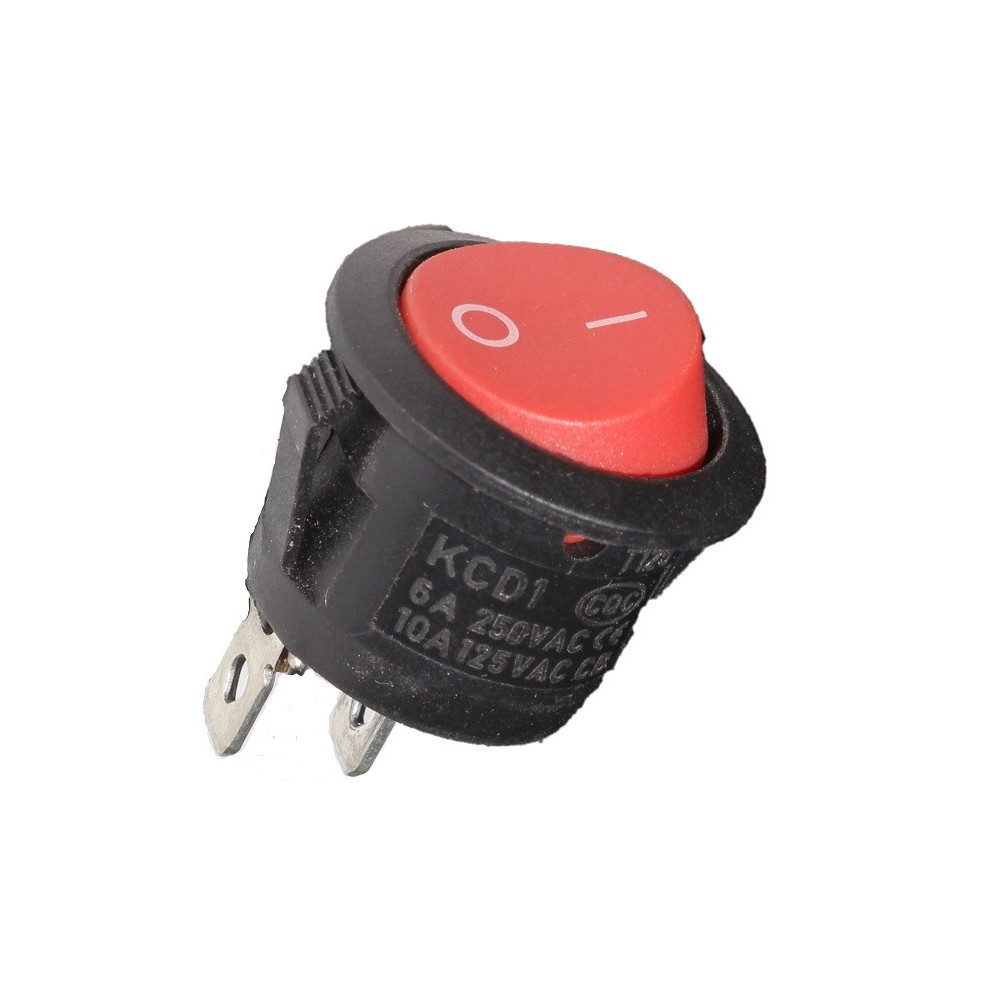Włącznik Przełącznik czerwony 6A 250V KCD1