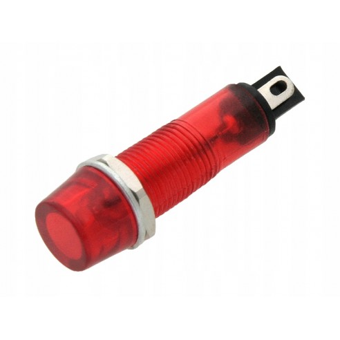 KONTROLKA Neonowa 6mm (czerwona) 230V