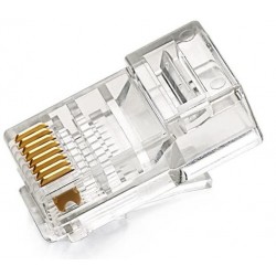 Wtyk telefoniczny 8p8c (RJ45) Drut Kat.6 10 sztuk
