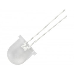 DIODA LED 12mm NIEBIESKA clear  1 sztuka