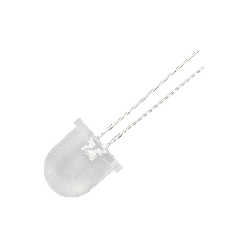 DIODA LED 12mm NIEBIESKA clear  1 sztuka