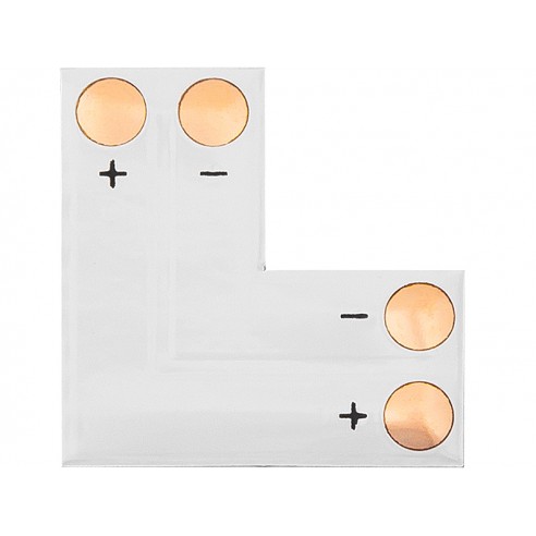 Konektor do taśm LED typu "L" 8mm 2pin 1 sztuka