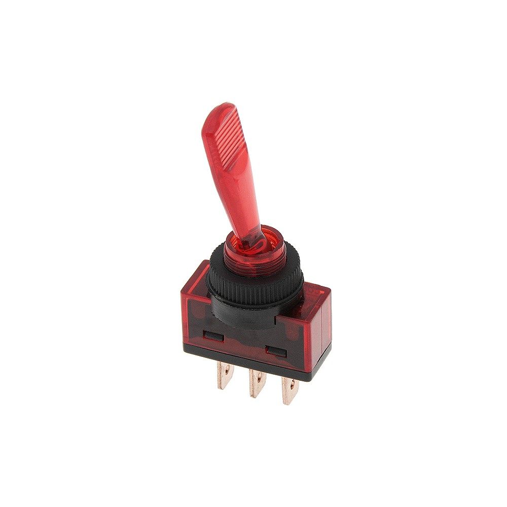Przełącznik ASW-13 samochodowy podświetlany  12V 3PIN