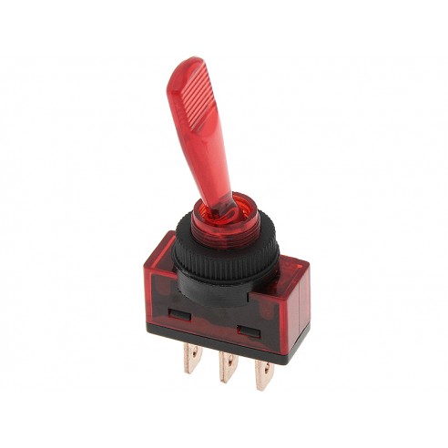 Przełącznik ASW-13 samochodowy podświetlany  12V 3PIN